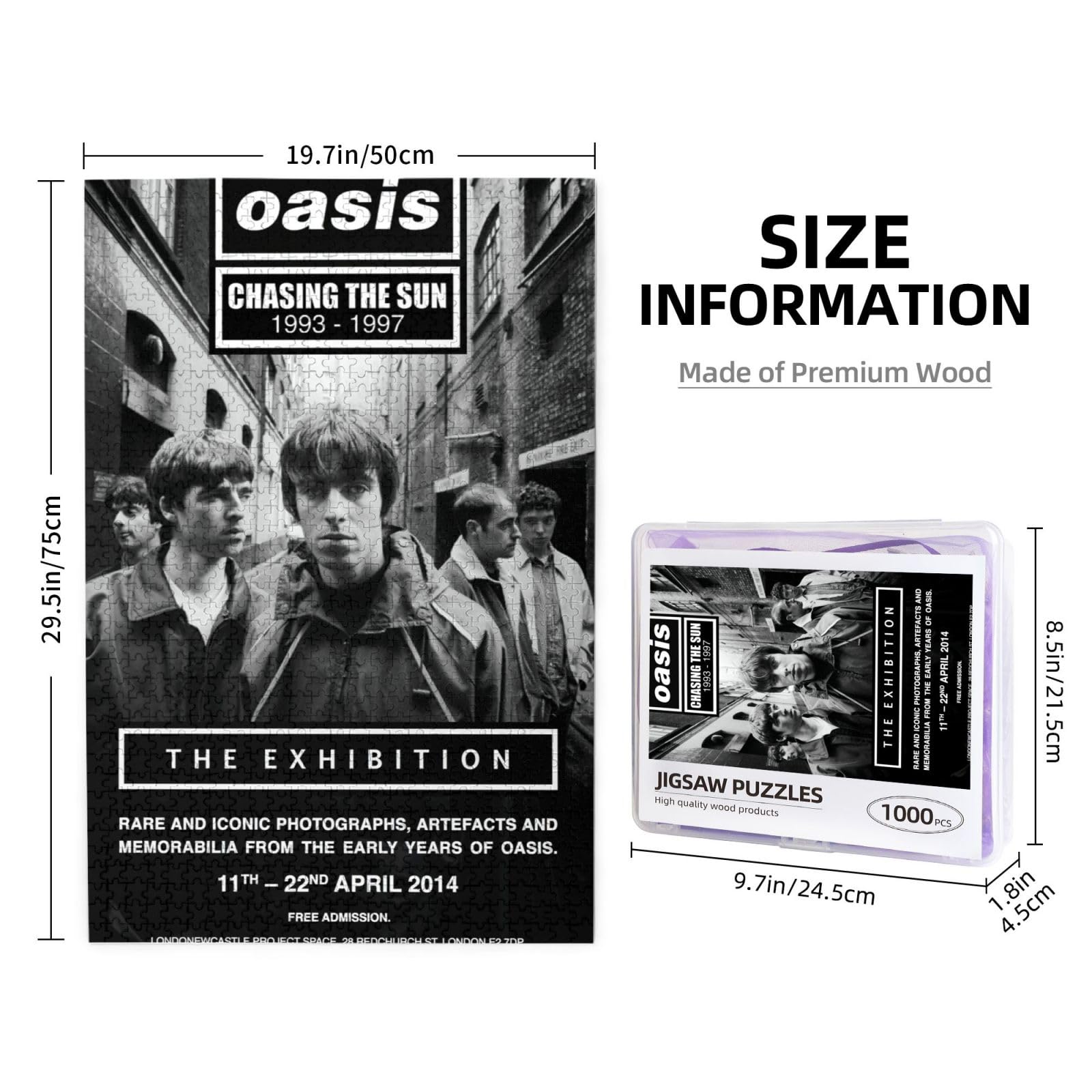 Amazon.co.jp: パズル 木製パズル 1000ピース Oasis オアシス バンド